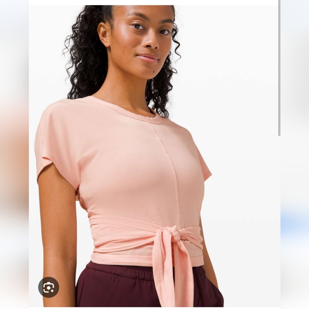 Lululemon It's A Tie Tee In Pink Mist